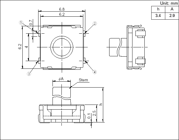 alps輕觸開關(guān)規(guī)格書